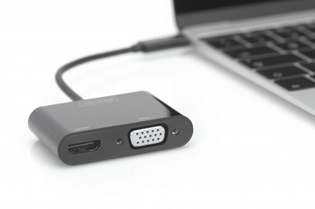Digitus DA-70858 VGA/HDMI to USB-C ÇEVİRİCİ